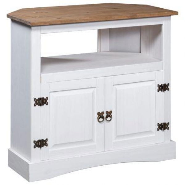 Console Table Mexican Pine Corona Range White 80x43x78 Cm