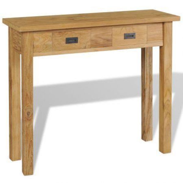 Console Table Solid Teak 90x30x80 Cm