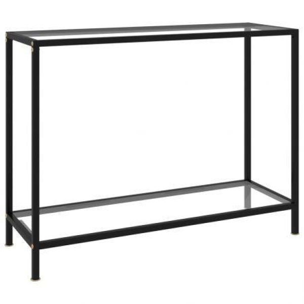 Console Table Transparent 100x35x75 Cm Tempered Glass