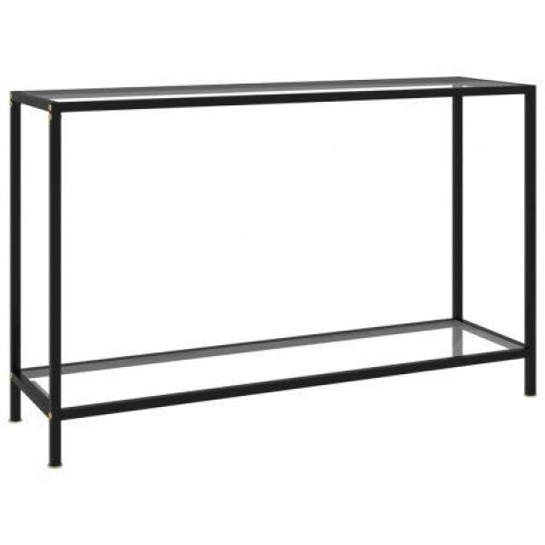 Console Table Transparent 120x35x75 Cm Tempered Glass