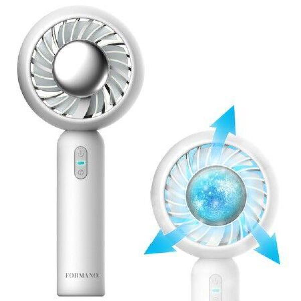 Cooling Hand Held Fan Battery Operated Rechargeable Mini Portable Fan With Ice Cooling Blows Cold Air For Women Men Girls Kids Outdoor