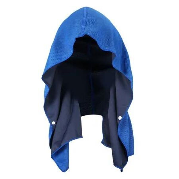 Cooling Hoodie Towels,Instant Cooling Towels for Neck and Face,UPF 50 Sun Protection,Ice Towel for Hot Weather,Head Towel,Blue