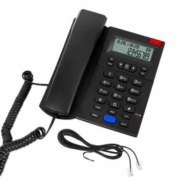 Corded Landline Phone with Caller ID,Landline Phones for Home Office,Speaker Phone with Redial,Speed Dial,Caller Indicator Light Feature