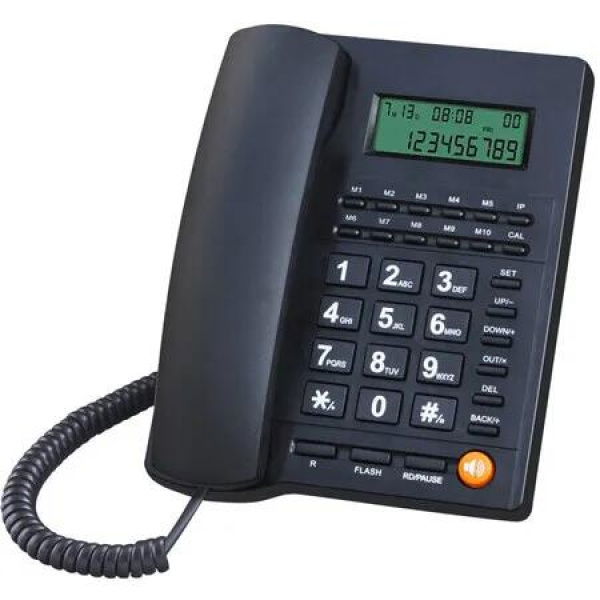 Corded Landline Telephone with Large Buttons and Amplified Volume for Seniors Home Office Hotel Use