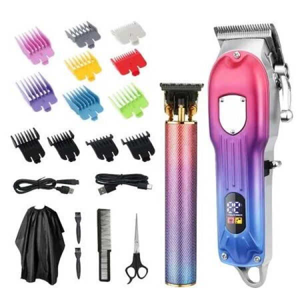 Cordless Clippers and Trimmers Set for Hair Cutting and Beard Grooming - USB Rechargeable