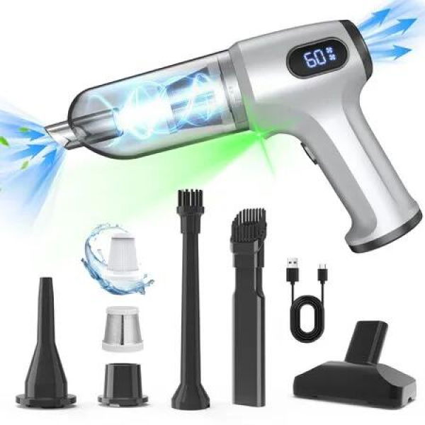 Cordless Handheld Vacuum Cleaner for Car, Home,Pet Office 20,000PA Suction, HEPA Filtration, Rechargeable Battery Attachments