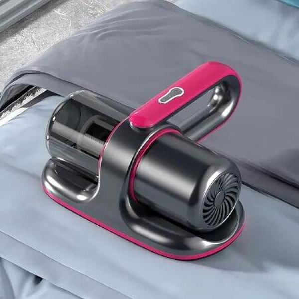 Cordless Mattress Vacuum Cleaner with UV Light, Ultrasonic Technology and HEPA Filter for Deep Cleaning Beds, Mattresses, and Sofas, Gray