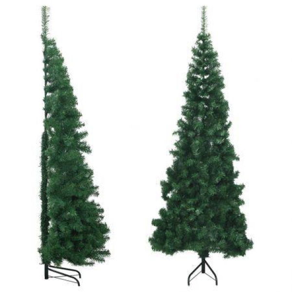 Corner Artificial Christmas Tree Green 180 cm PVC