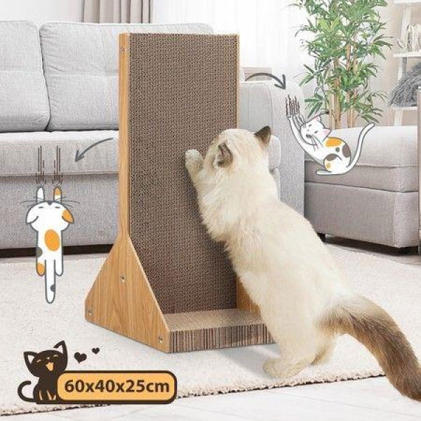 Corrugated Cardboard Cat Scratching Board Cat Tree Scratcher Pad Lounge Toy Furniture