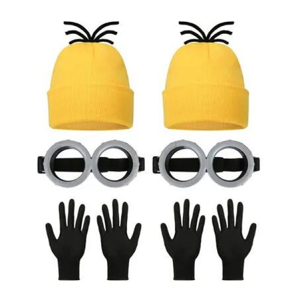 Cosplay Halloween Accessories Funny Set Hat Goggles Gloves 6 Piece Party Dress Up Costume Carnival Spooky Season Gift