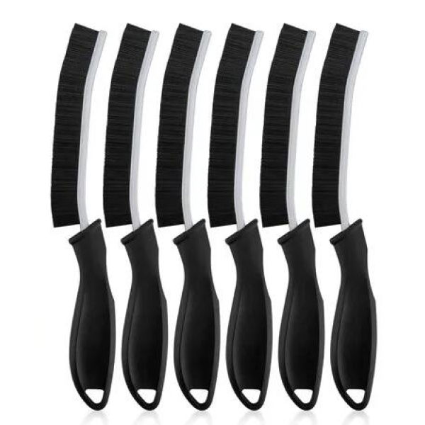 Crevice Cleaning Brushes, Cleaner Scrub Brush Tool for Hard to Reach Tight Space, Cleaning Supplies for Bathroom, Kitchen, Toilet, Window
