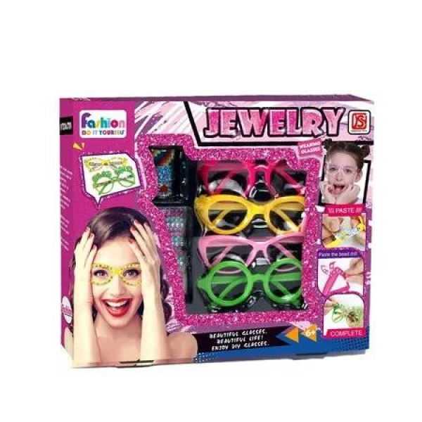 Crystal Diamond Piece Glasses Geometric Color Stickers Tape Decorative Ornaments Creative Halloween Party Childrens Toys