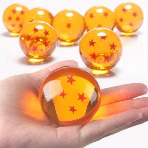 Crystal Dragon Transparent Play Balls Set, 7 4.2cm Balls For Home Decoration, Collectible,an Ideal Gift for Holiday and Christmas