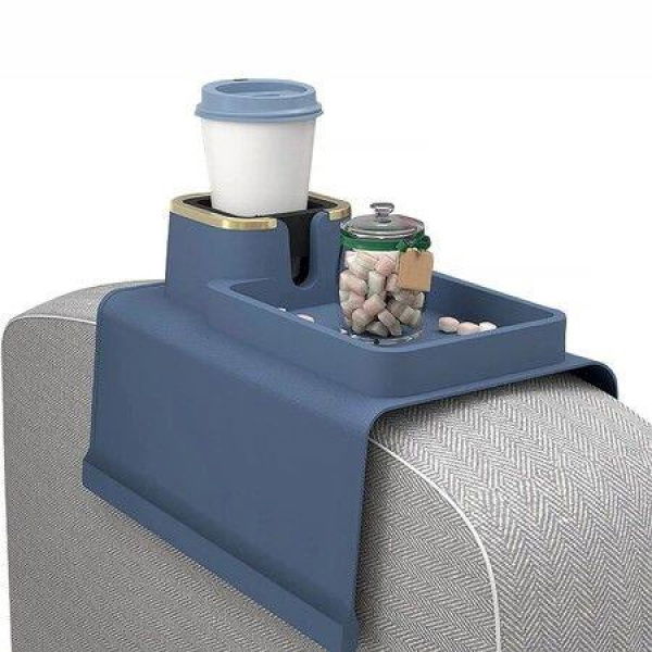 Cup Holder For Couch/sofa Armrest Tray? Portable Couch Drink Holder Blue.