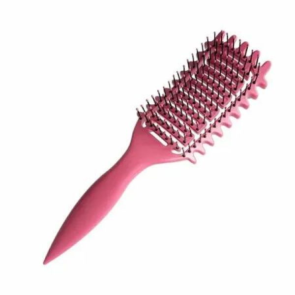 Curl Defining Brush for Curly Hair, Vented Hair Brush, Curly Hair Brush Defining, Define Styling Brush for Curly Hair, Shaping and Defining Curls for Women, Pink, 1PC