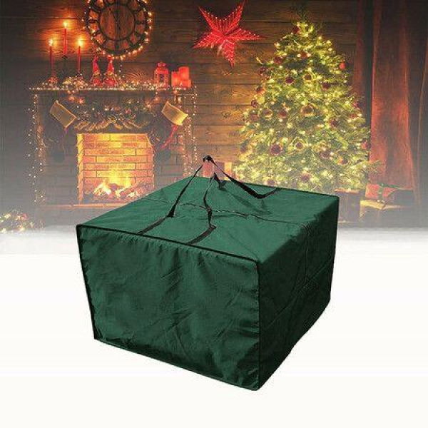Cushion Storage Bag, Outdoor Patio Furniture Storage Bag with Zipper and Handles, Large Patio Furniture Storage Bag,81*81*61CM (Green)