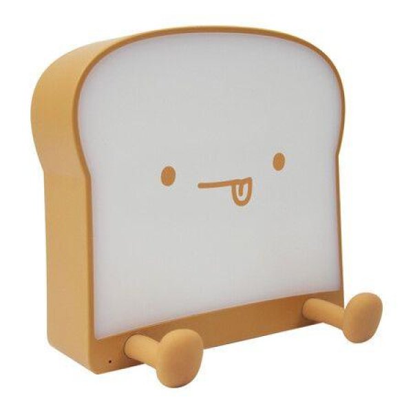 Cute Toast Bread LED Night Light With Rechargeable Portable Night Light For BedroomBirthday Gifts Ideas For Kids