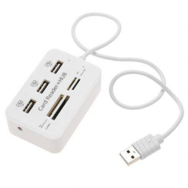 CY 3-port HUB USB 2.0 With Card Reader Adapter