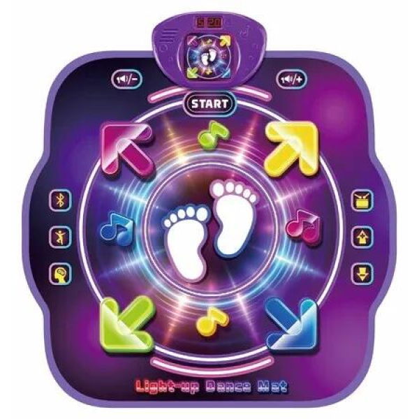 Dance Mat Toy for Boys Girls, Game Mat, Musical Dance Pad Toy Rhythm Playing Mat with Light for Children Kids Boys Age 3 Up Double Light