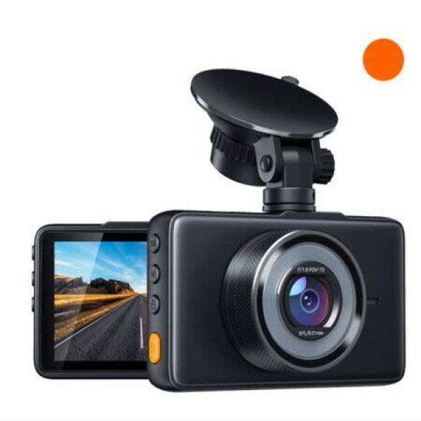 Dash Cam 1080P Car Dash Camera Super Night Vision Driving Recorder 3 Inch LCD Screen 170 Degree Wide Angle G-Sensor Accident Record Loop Recording