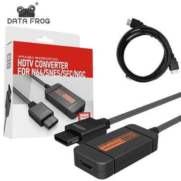 DATA FROG 720P Switch Converter To HDTV Video Cable Convenient Splitter For N64 SNES NGC