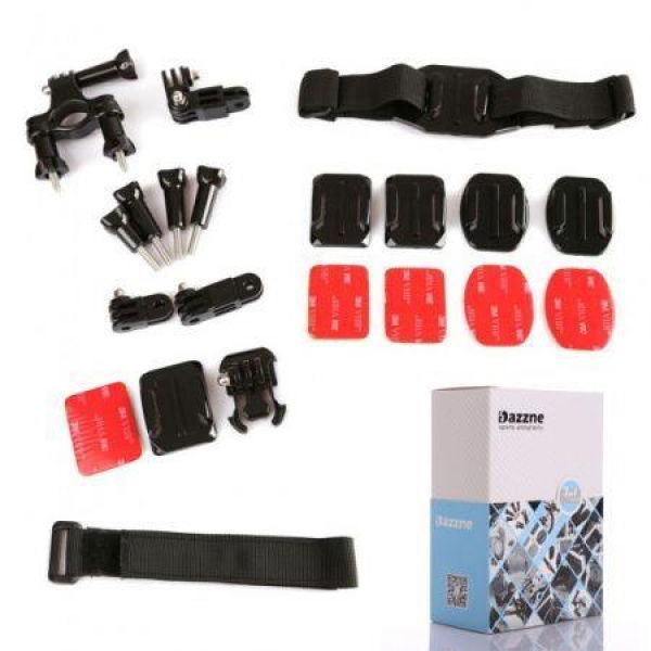 Dazzne 7-in-1 KT-103 Mount System Set Kit Accessories For GoPro Hero 3+/3/2 Cameras.