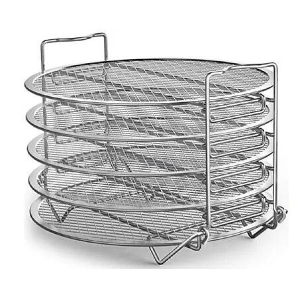Dehydrator Rack Stand Stainless Steel Accessories Pressure Cooker Air Fryer Compatible 65Qt 8Qt Instant Pot Duo Crisp Kitchen Food Drying Mesh Tray