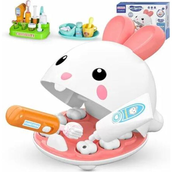 Dentist Kit for Kids, 31 Pcs Doctor Kit for Toddlers 3 to 5 Pretend Play Kit Toys for Role Play Pretend Playset Kit for Toddlers