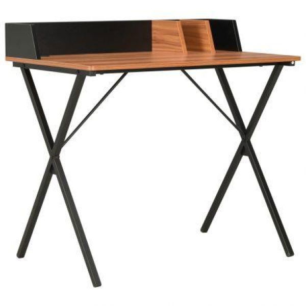 Desk Black And Brown 80x50x84 Cm