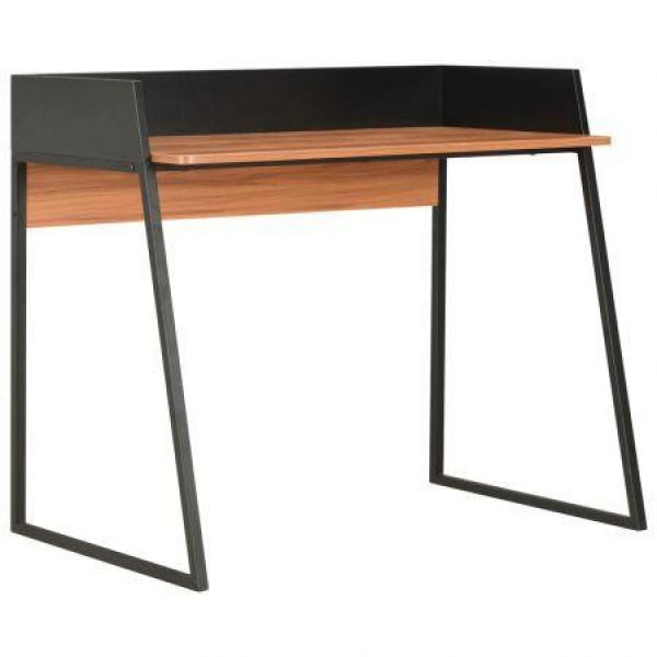 Desk Black And Brown 90x60x88 Cm