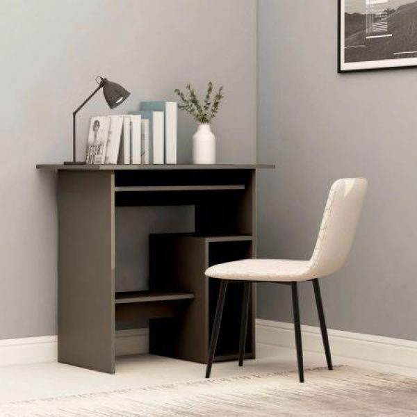 Desk Grey 80x45x74 Cm Chipboard