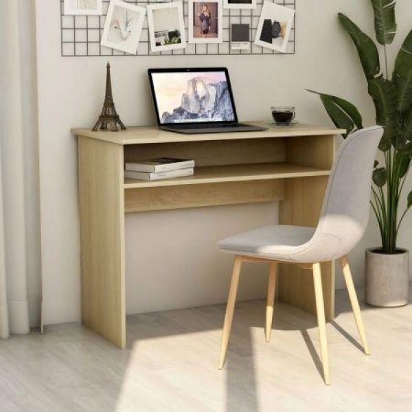 Desk Sonoma Oak 90x50x74 Cm Chipboard