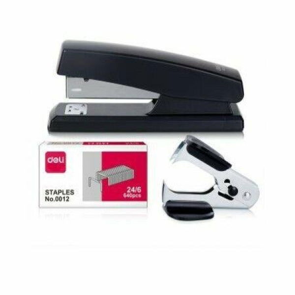 Desktop Stapler Easy To Load Ergonomic Heavy Duty Stapler Includes 640 Staples And Staple Remover