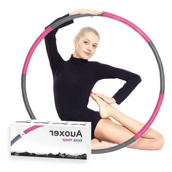 Detachable and Size Adjustable Weighted Hoola Hoop for Fitness: Fun Way to Lose Weight, Burn Fat