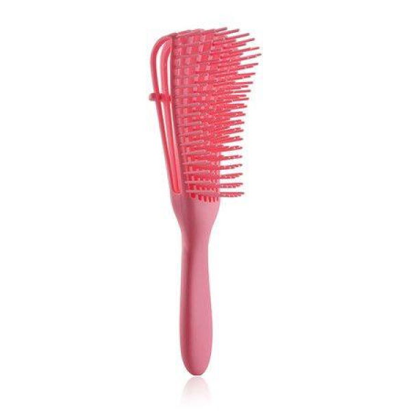 Detangling Brush For Afro-American/ African Hair Textured 3a To 4c Kinky Wavy/ Curly/ Coily/ Wet/ Dry/ Oil/ Thick/ Long Hair Knots Detangler Easy To Clean (Pink)