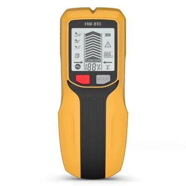 Detector Cables and Pipes,Electronic Metal Detector Wall Water Leaks Professional,5 in 1 Tools Electrician Metal Detectors Stud Finder(Yellow)