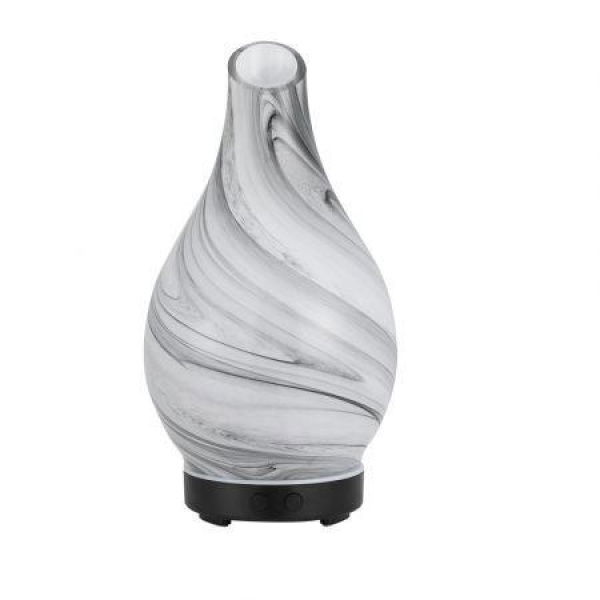 Devanti Aromatherapy Aroma Diffuser Essential Oil Humidifier LED Glass Marble