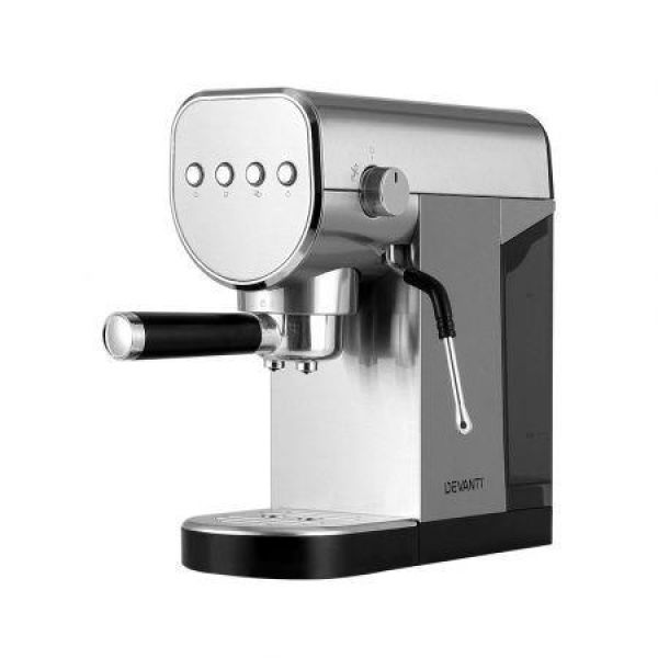 Devanti Coffee Machine Espresso Maker 20 Bar Milk Frother Cappuccino Latte Cafe