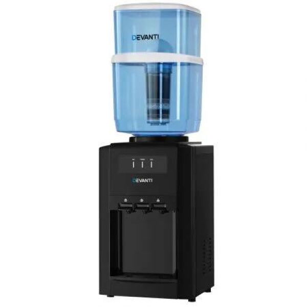 Devanti Water Cooler Dispenser Bench Top 22L w/2 Filter