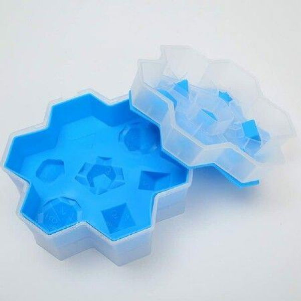 Dice Ice Mold Easy-Release Silicone And Flexible Silicone 7-Ice Cube Tray