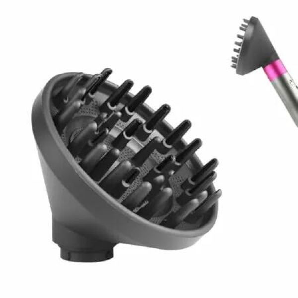 Diffuser for Dyson Airwrap Attachment, Converting for Dyson Airwrap Styler To Hair Dryer Diffuser Nozzle Attachment, for Dyson Airwrap HS01 HS05, Grey