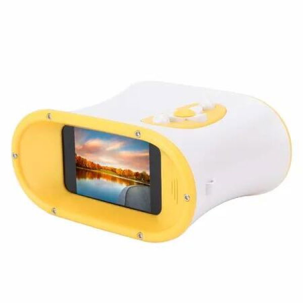 Digital Binoculars with Camera,48MP 1080P HD Compact Binocular with 2.4 Inch Color Screen,8X Zoom Binoculars for Bird Watching(Yellow)