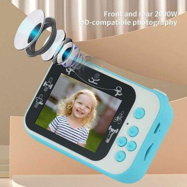 Digital Camera For Kids1080P Kids Camera DigitalShoot CameraVlogging Camera For Children Boys Girls Students Blue