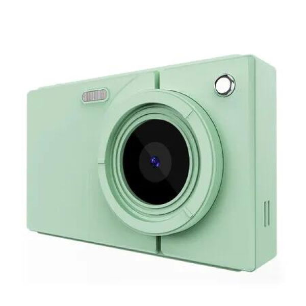 Digital Camera Pink, 4K Vlogging Camera, Vintage Camera, Autofocus 64MP 18X Digital Zoom Compact Point and Shoot Digital Cameras for Beginner, Green