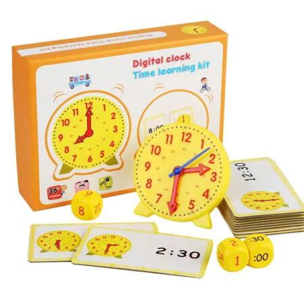 Digital Clock Time Learning Set Clock Model Children Recognize Time Teaching Aids