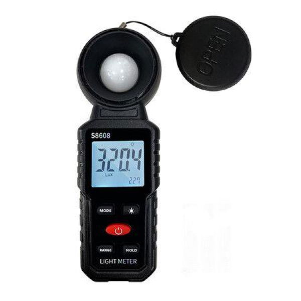 Digital Illuminance Light Meter Tester 200,000Lux Meter (18,500FC) Luxmeter Lighting Intensity Brightness Measurement Tool for Indoor Outdoor Grow Plants Film Photography lumens LED Photometer