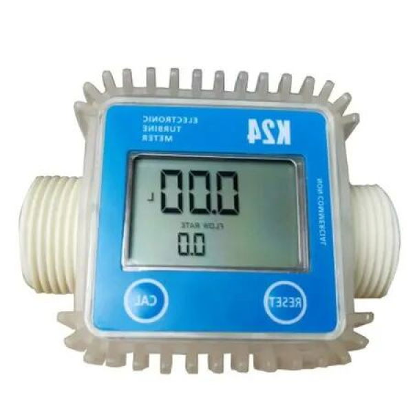 Digital K24 Turbine Flow Meter Accurately Measure Oil Diese Fuel Flow for Chemicals, Water, Sea