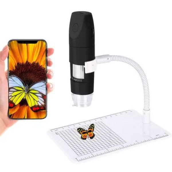 Digital Microscope WiFi USB Microscope 1080P 50 to 1000X Magnification Handheld Portable Microscope Camera