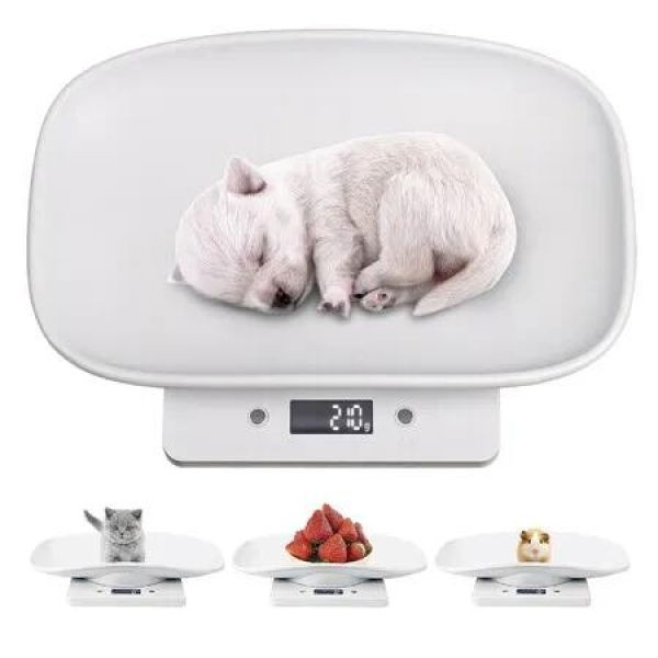 Digital Small Animals Scales for Weighing,Puppy Whelping Scale Weigh Your Kitten,Rabbit with High Precision,Multifunction Electronic Baby Scales for Small Dogs Cats Crawl Pet