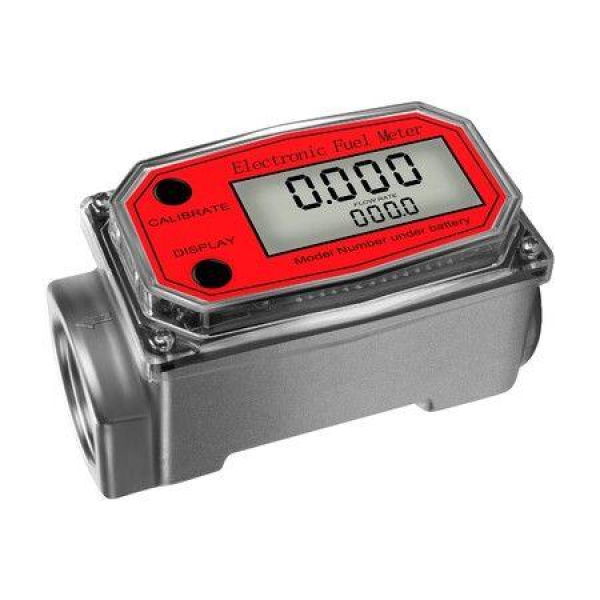 Digital Turbine Flow Meter Digital LCD Display With Fuel Flow Meter NPT Counter For Measuring Engine Oil